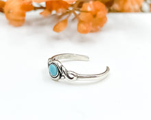 Load image into Gallery viewer, Turquoise Toe Ring - Midi Ring