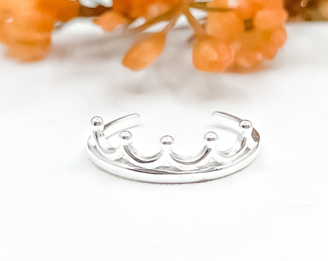 Crown Toe Ring