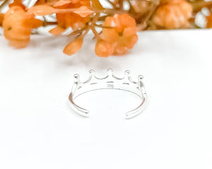 Crown Toe Ring
