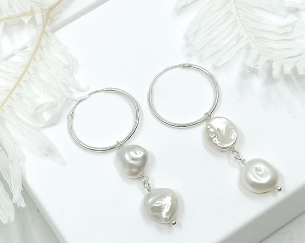 Pearl Hoops