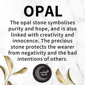 White Opal Toe Ring - Midi Ring
