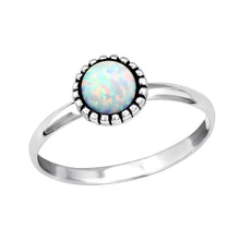 Load image into Gallery viewer, White Opal Beaded Ring