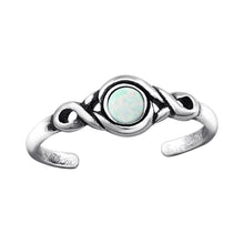 Load image into Gallery viewer, White Opal Toe Ring - Midi Ring
