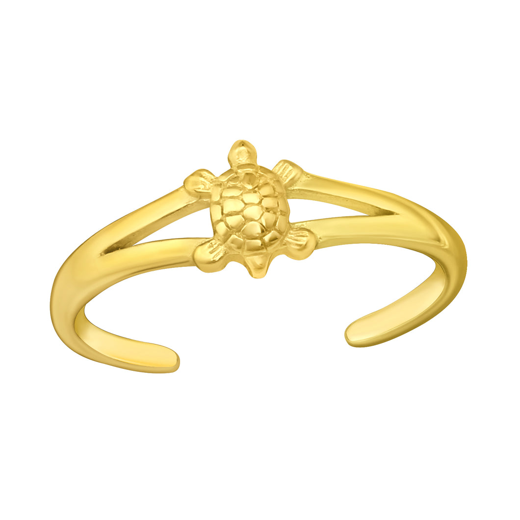 Gold Turtle Toe Ring