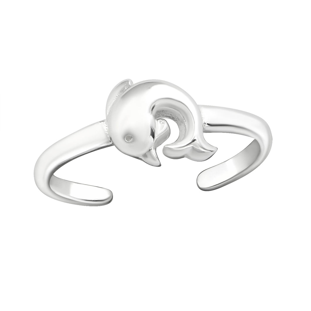 Dolphin Toe Ring - Midi Ring