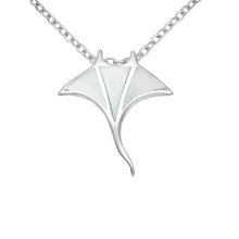 Load image into Gallery viewer, Manta Ray Necklace | Mother of Pearl