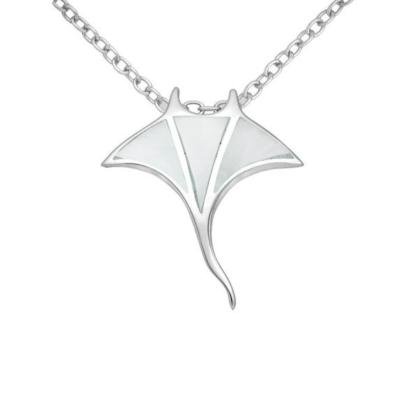 Manta Ray Necklace | Mother of Pearl