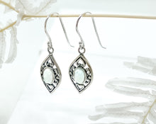 Load image into Gallery viewer, White Opalite Drop Earrings