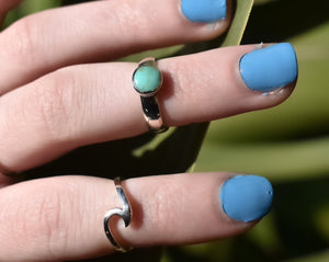 Green Turquoise Toe Ring